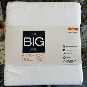 The Big One Extra-Soft White Sheet Set by Kohls
